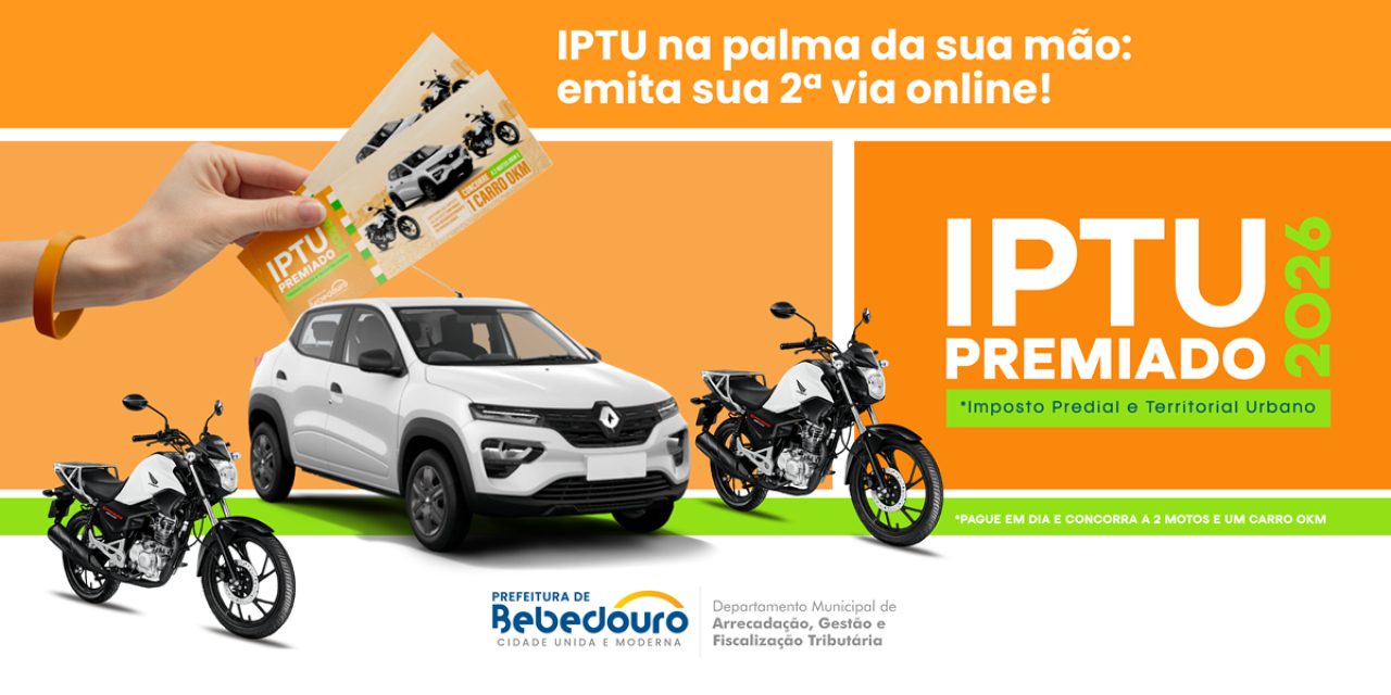 Prefeitura de Bebedouro inicia entrega dos carnês de IPTU e oferece 2ª via online