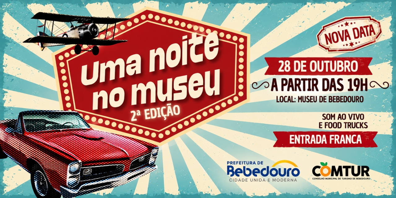 Museu de Bebedouro recebe a segunda edição do evento Uma Noite no Museu