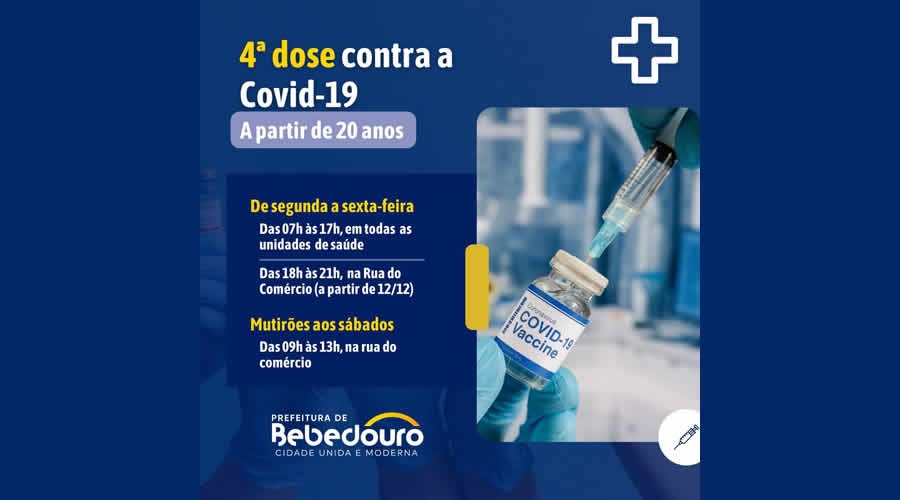 Covid-19: Bebedouro continua com vacinação noturna nesta semana