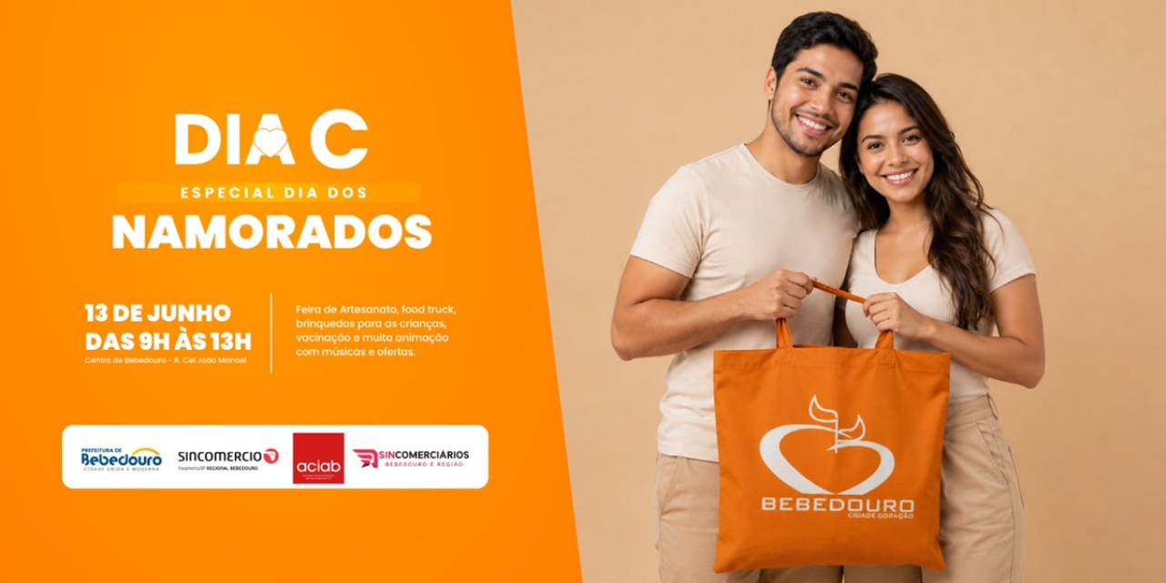 Dia C Especial “Dia dos Namorados” movimenta o comércio de Bebedouro
