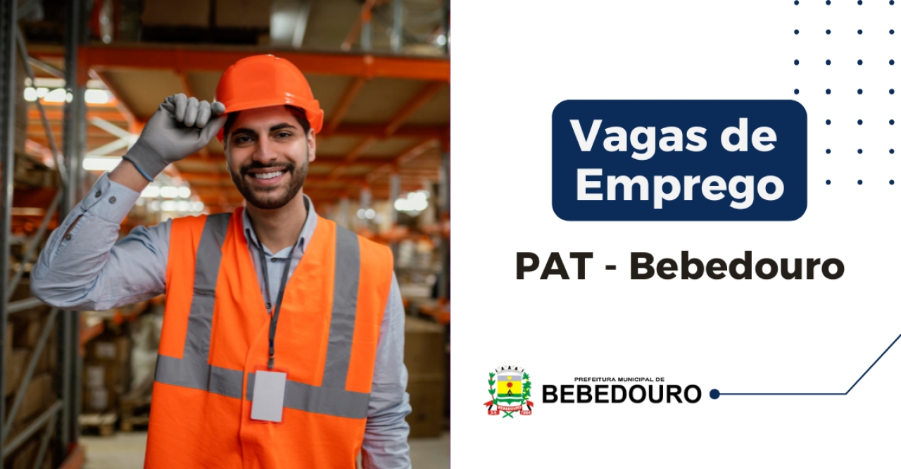 PAT de Bebedouro informa novas vagas de emprego – 30/10