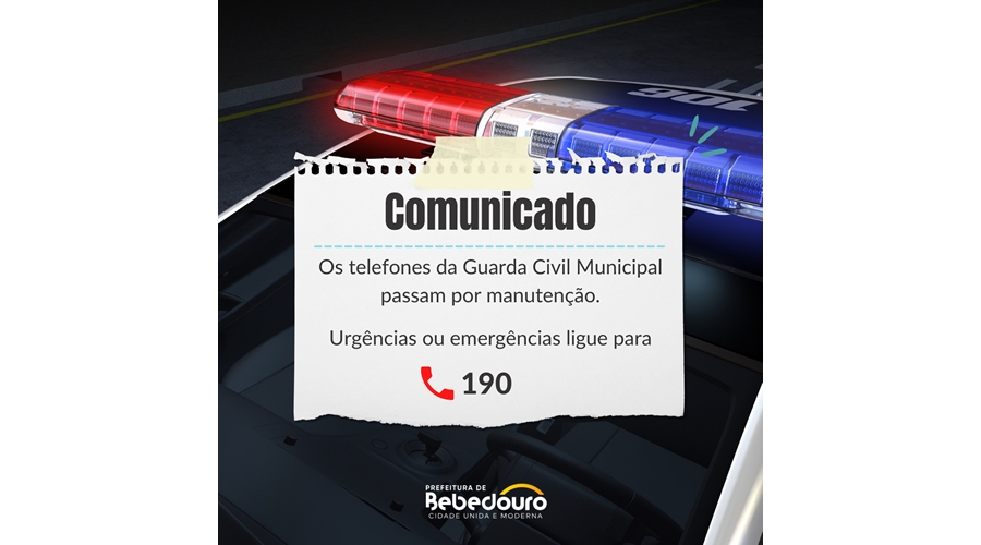 Telefones da Guarda Municipal passam por