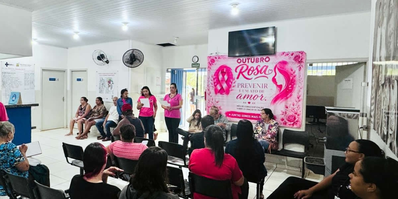 Outubro Rosa: ESF Petrônio Stamato Reiff promove orientações sobre prevenção ao câncer de mama
