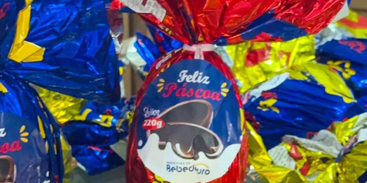 Prefeitura de Bebedouro produz e distribui mais de 7 mil ovos de páscoa para alunos da Rede Municipal