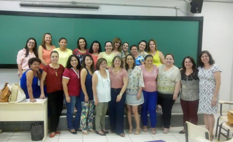 A equipe do Departamento de Saúde de Bebedouro durante o curso.