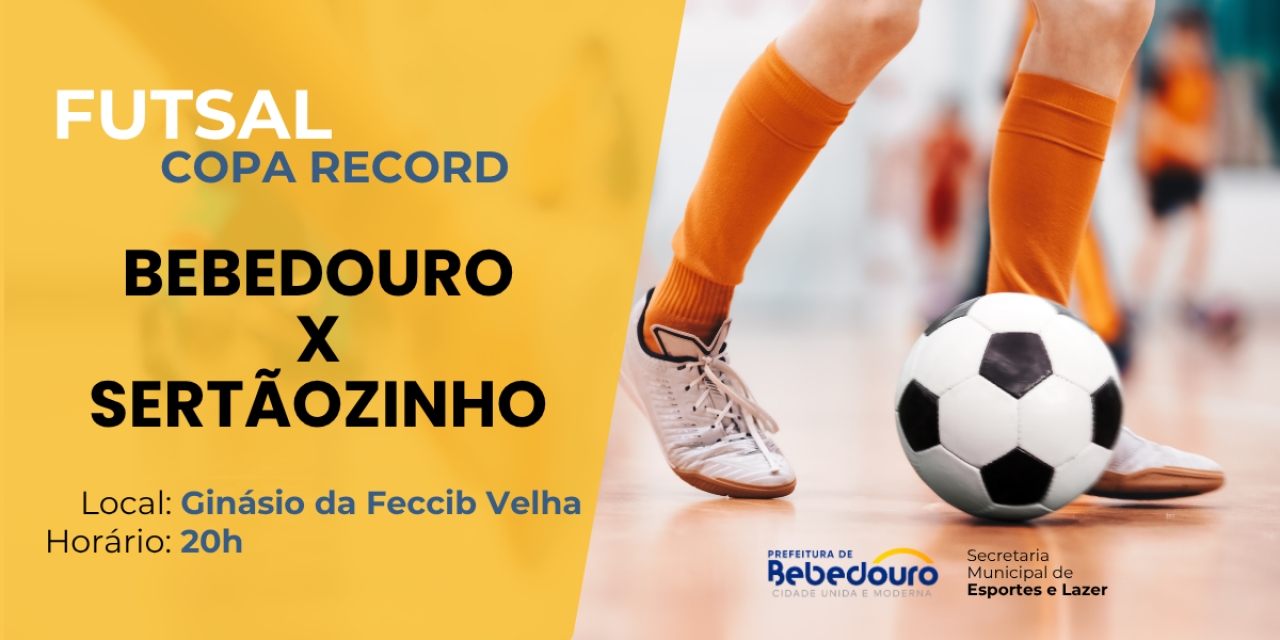 Futsal de Bebedouro disputa quartas de final da Copa Record
