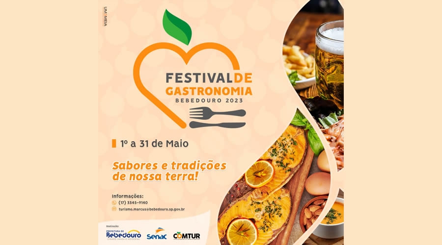 1º Festival de Gastronomia será realizado no mês de maio