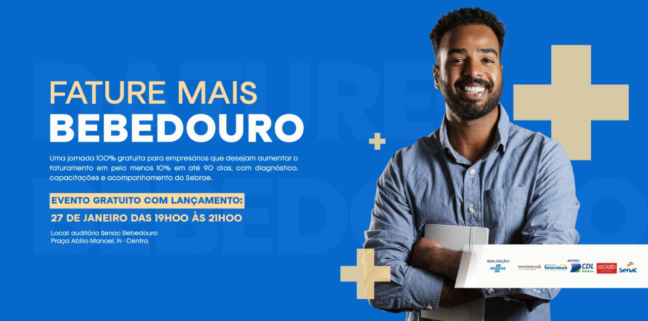 Sebrae lança Trilha Empreendedora Fature Mais em Bebedouro
