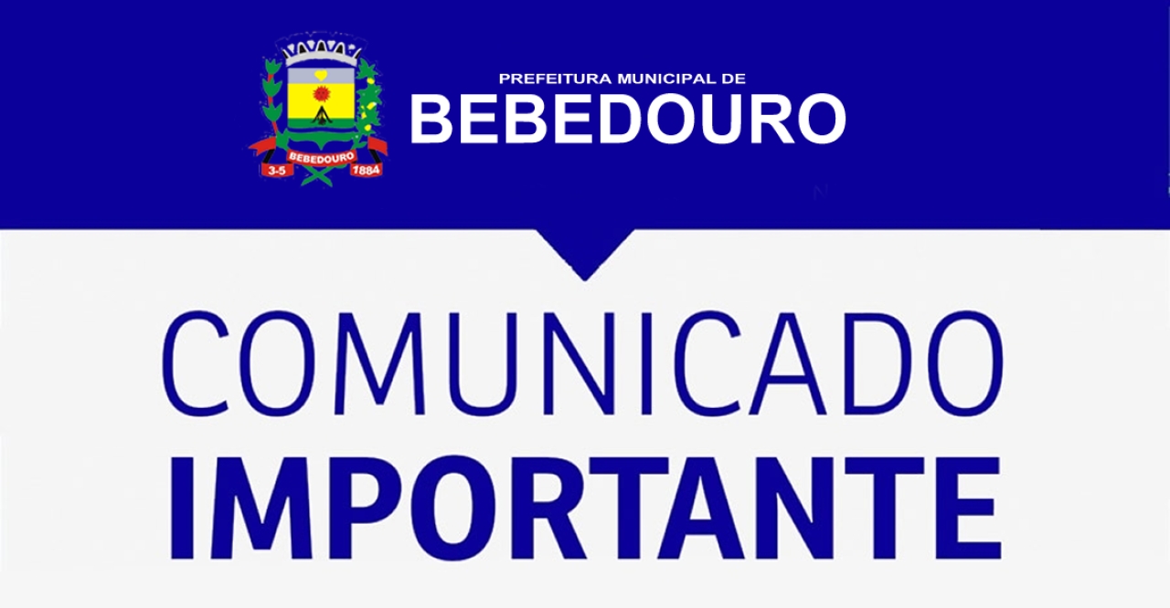 Prefeitura de Bebedouro transfere ponto facultativo do Dia do Servidor Público para 27 de outubro (segunda-feira)