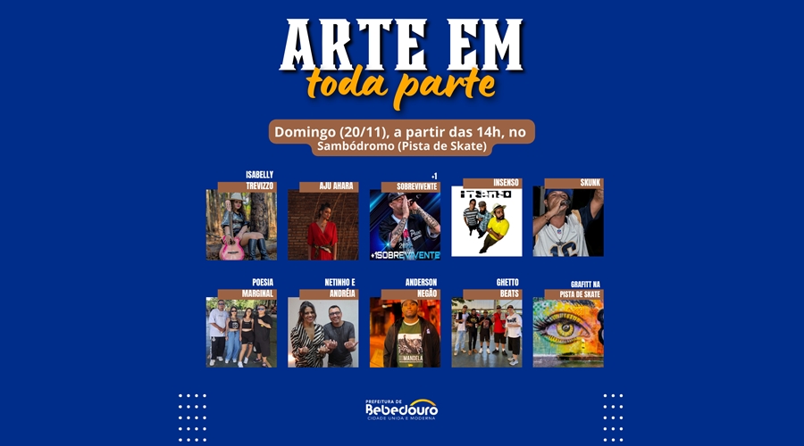 “Arte em toda parte” movimenta Sambódromo neste domingo (20)