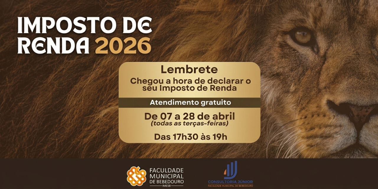 Faculdade Municipal de Bebedouro oferece atendimento gratuito para Declaração do IR 2026