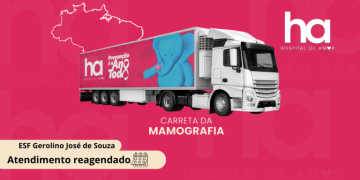 Carreta do Hospital de Amor tem data reagendada na ESF Gerolino José de Souza (Laranjeiras)