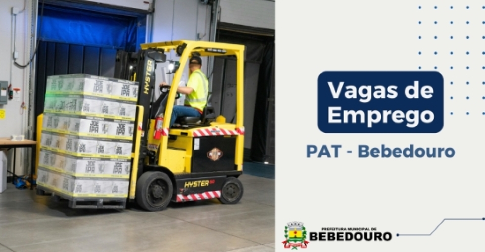 PAT de Bebedouro informa novas vagas de emprego – 19/03