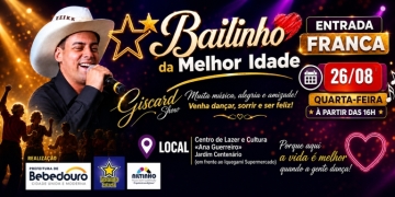 Bailinho da Melhor Idade acontece nesta quarta-feira com entrada gratuita