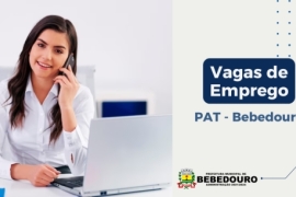 PAT de Bebedouro informa novas vagas de emprego – 27/11