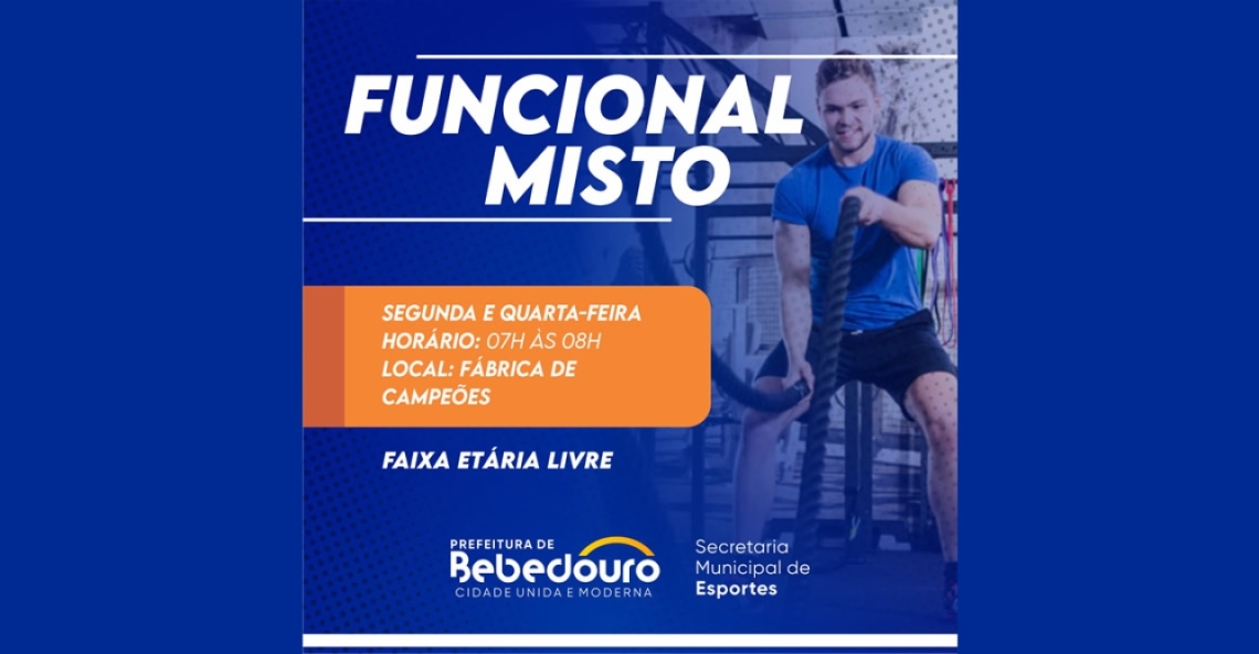 Treinos gratuitos de Funcional Misto para todas as idades