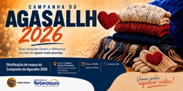 Campanha do Agasalho 2026 realiza distribuição de roupas no bairro Santa Terezinha