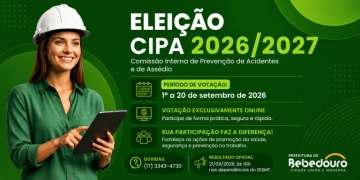 Prefeitura de Bebedouro abre votação online para eleição da CIPA 2026/2027