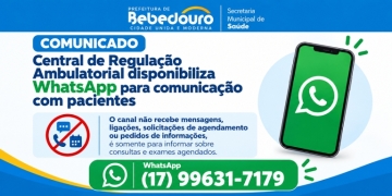 Central Municipal de Regulação disponibiliza WhatsApp para comunicação com pacientes