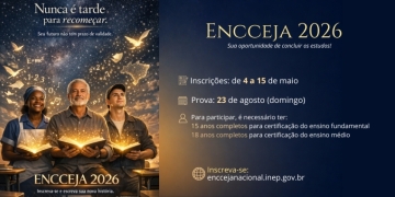 Encceja 2026 abre inscrições em maio e será realizado em agosto