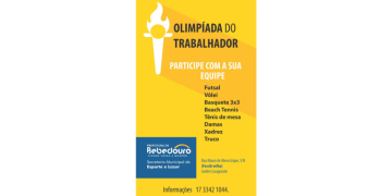 Inscreva a sua equipe na Olimpíada do Trabalhador