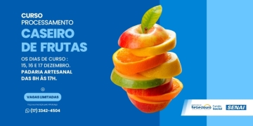 Inscrições abertas para o Curso de Frutas