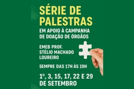 Professores da Educação Infantil participam de palestra sobre doação de órgãos