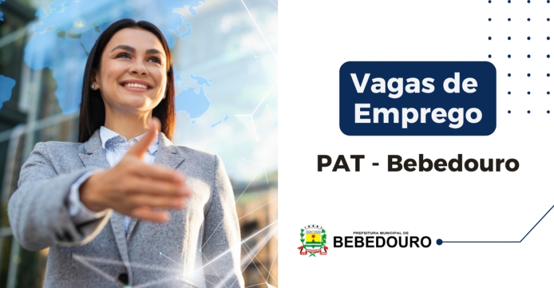 PAT de Bebedouro informa novas vagas de emprego – 18/09