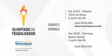 Olimpíada do Trabalhador segue com disputas no fim de semana