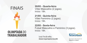 Finais da Olimpíada do Trabalhador movimentam o Ginásio Sergio Baptista Zacarelli