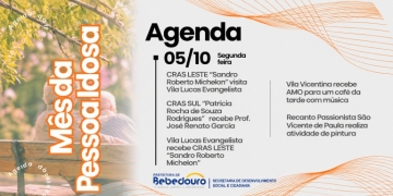 Secretaria de Desenvolvimento Social e Cidadania promove programação no mês do idoso na segunda-feira (05/10)