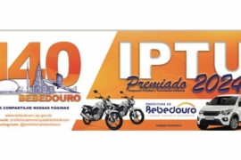 IPTU Premiado 2024 irá sortear 02 motos e um carro Okm