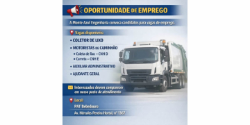 Monte Azul Engenharia realiza processo seletivo com vagas de emprego em Bebedouro