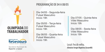 Olimpíada do Trabalhador segue com programação esportiva nesta semana
