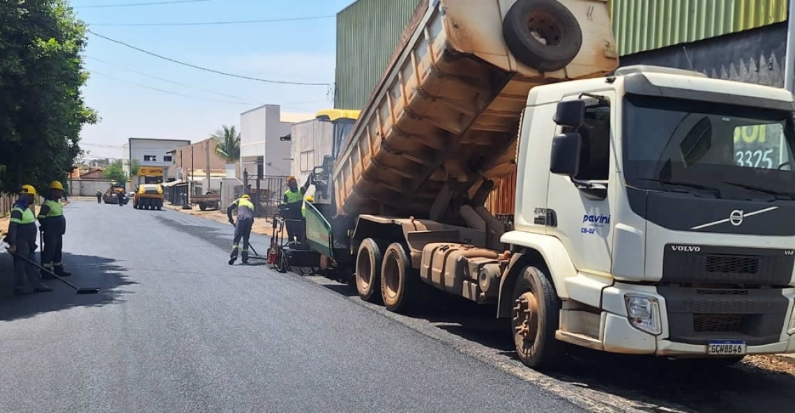 Recapeamento passa pelo setor norte