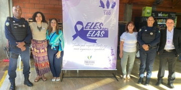 CRAM e Patrulha Maria da Penha levam conscientização do Agosto Lilás na empresa Palheiros Paulistinha