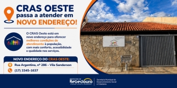 CRAS Oeste passa a atender em novo endereço