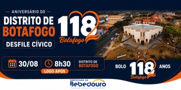 Desfile Cívico e Bolo marcam as comemorações dos 118 anos do distrito de Botafogo