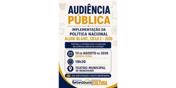Prefeitura de Bebedouro realiza Audiência Pública sobre a Política Nacional Aldir Blanc – Ciclo 2