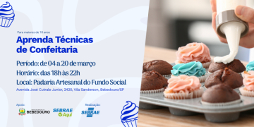 Fundo Social de Bebedouro oferece curso de Técnicas de Confeitaria